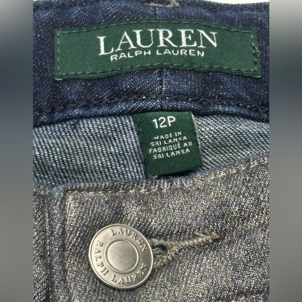 Lauren Ralph Lauren Slim Gray/silvery Women’s size 12p‎ Jeans (D81) - Picture 6 of 10